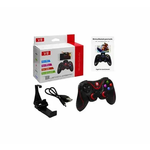 V8 Bluetooth Wireless Gaming Controller Grip Game Pad For Phone Android /Ios / Pc /Ps3